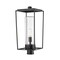 Z-Lite Sheridan 1 Light Outdoor Post Mount Fixture, Black And Seedy 594PHBR-BK - alternate 1
